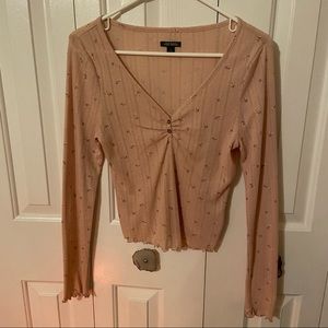 Wild Fable 🌷Pink Floral Long Sleeve Top